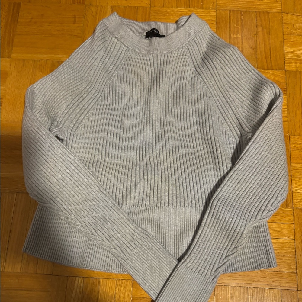 Dynamite Gray Ribbed Women's Sweater